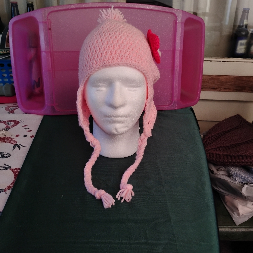 Handmade Crochet Beanie with Earflaps